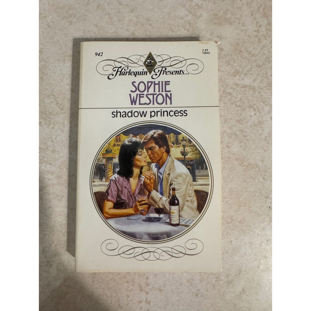 Shadow Princess Sophie Weston Harlequin Presents 942 Vintage 1986 Romance Book